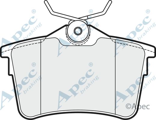 APEC BRAKING Комплект тормозных колодок, дисковый тормоз PAD1659
